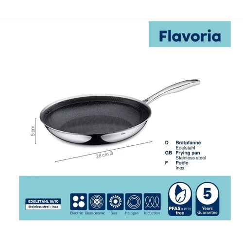 Сковорода KELA Flavoria 28 см структурированное дно (10203)