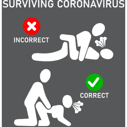 Маска CustomPrint Surviving Coronavirus: Пол Унисекс