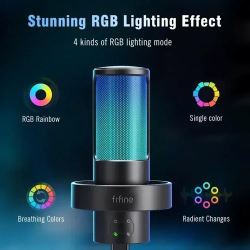 Мікрофон Fifine Ampliagame A8 Plus RGB: Роз'єм USB