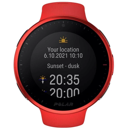 Смарт-часы Polar Vantage V2 Red M/L (900100190): Время работы до 40 часов в режиме тренировки (GPS и пульсометр на запястье); до 7 дней в режиме часов с постоянны