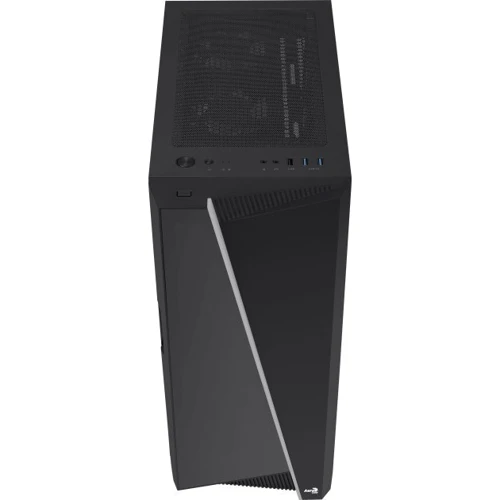 Корпус AeroCool Mirage Black (Mirage-G-BK-v2): Матеріал передній панелі пластик і сталь