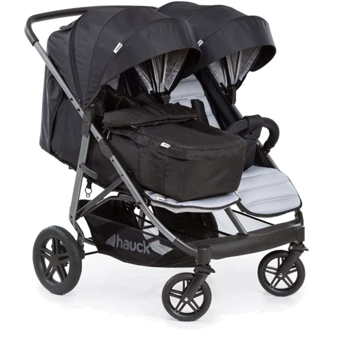 Прогулочная коляска для двойни Hauck Rapid 3R Duo с адаптерами (silver/charcoal) фото 13