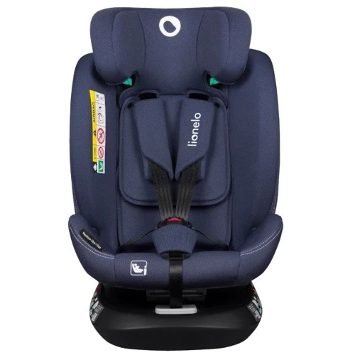 Детское автокресло Lionelo Bastiaan One I-size Blue Navy (LO-BASTIAAN ONE I-SIZE BLUE NAVY): Регулировка высота подголовника, наклон спинки, высоты внутренних ремней