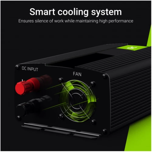 Преобразователь (инвертор) DC-AC Green Cell 12V на 230V 1000W/2000W чистая синусоида