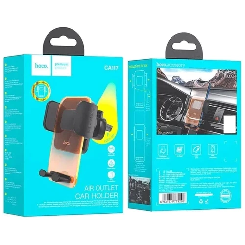 Держатель Hoco Car Holder Air Vent CA117 Orange фото 5