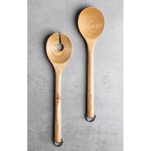 Набор ложек для салата KitchenAid Coreline 2 шт. 30 см береза (KQR713OHE)