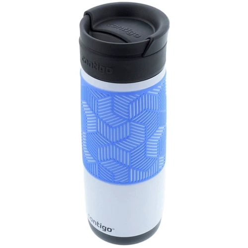 Термокухоль Contigo Metra Transit Autoseal Stainless Opaque White with Periwinkle 470 мл (74171): Об'єм, мл 470