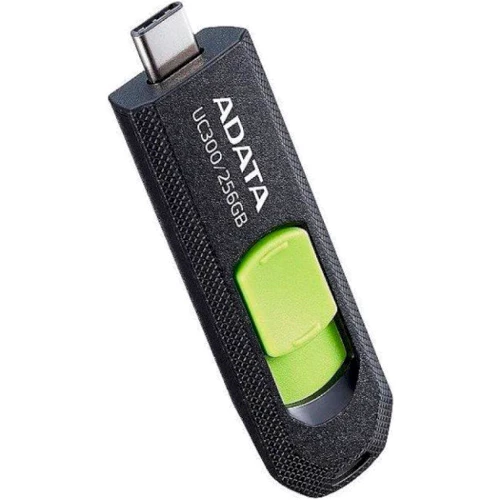 USB-флешка A-Data 256GB Type-C UC300 Black/Green (ACHO-UC300-256G-RBK/GN): Обсяг пам'яті 256 GB
