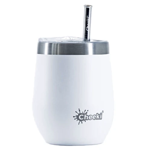 

Cheeki со стальной трубочкой 220 ml Insulated Wine Tumbler Spirit White (WTB220SW1)