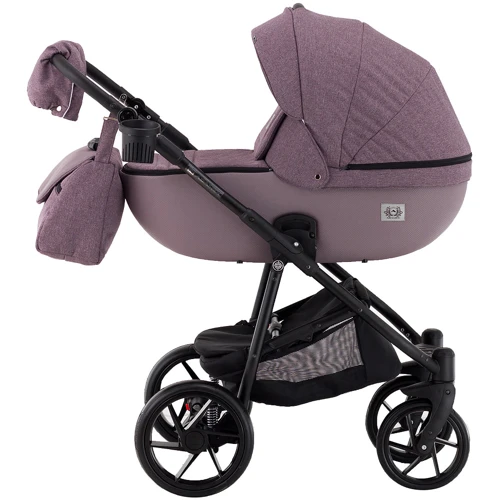 Коляска 2 в 1 Adamex Hybryd Plus BR224 сиреневый - сиреневая кожа (выдавленная точка) (623681): Количество блоков 1