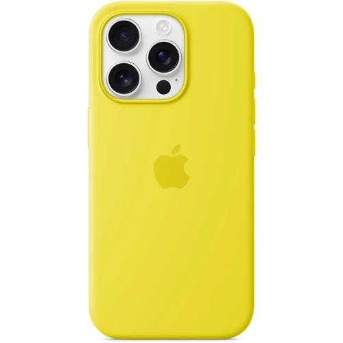 Чехол для iPhone Apple iPhone 16 Pro Silicone Case with MagSafe - Star Fruit (MYYQ3ZM/A): Материалы Силикон