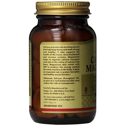 Solgar Calcium Magnesium 100 Tablets фото 5