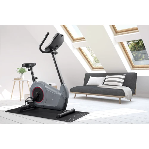 Велотренажер Hop-Sport HS-100H Solid серый iConsole + мат