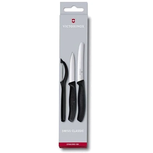 Набір кухонних ножів Victorinox SwissClassic Paring Set With Peeler 3 пр. (6.7113.31) фото 5
