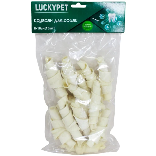 Ласощі для собак Lucky Pet Рогалик круасан №3 8-10 см 15 шт