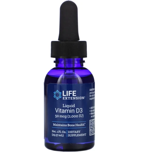 Life Extension Liquid Vitamin D3 Жидкий витамин Д3 2000 МЕ 29.6 мл