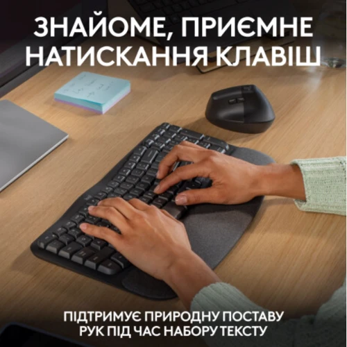 Клавиатура Logitech Wave Keys Bluetooth/Wireless Black (920-012304): Интерфейс подключения Bluetooth