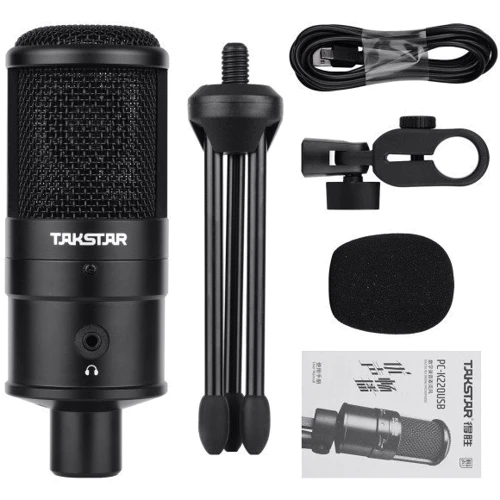 Микрофон Takstar PC-K220USB Black (90402202): Направленность кардиоидная