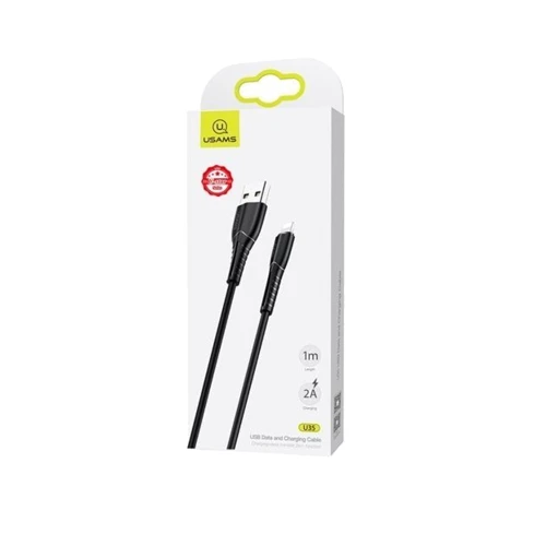 Кабель Usams USB Cable to Lightning 1m Black (US-SJ364) фото 4