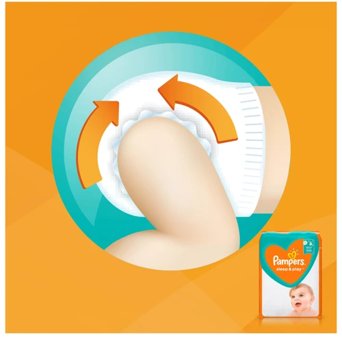 Підгузки Pampers Sleep & Play Maxi Розмір 4 (9-14 кг), 50 шт (8001090669056) фото 6