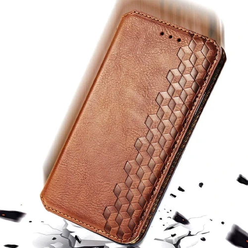 Аксессуар для смартфона Mobile Case Getman Cubic Brown for Samsung A135 Galaxy A13 4G: Материал искусcтвенная кожа и термополиуретан