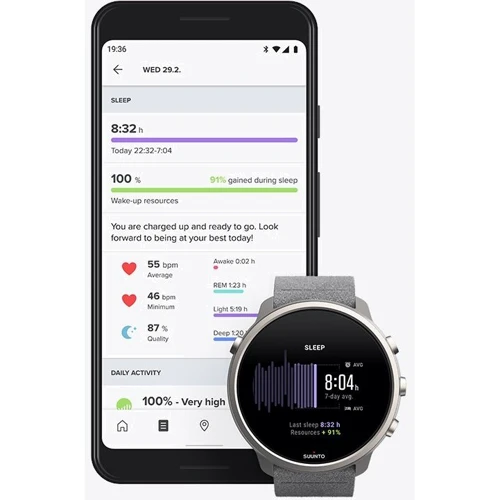 Смарт-часы Suunto 7 Gray Stone Titanium (SS050567000): Цвет ремешка серый