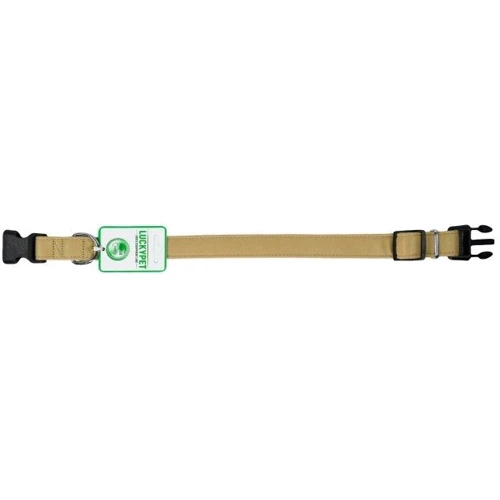 Ошейник кожаный Lucky Pet двойной с пластиковой фурнитурой 2x30-40 см бежевый (4820224217895): Производитель Lucky Pet