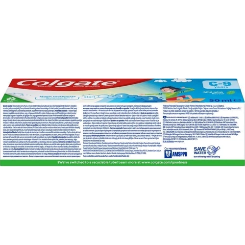 Зубная паста Colgate для детей 6-9 лет со вкусом нежной мяты 50 мл (8718951265837): Тип Зубная паста