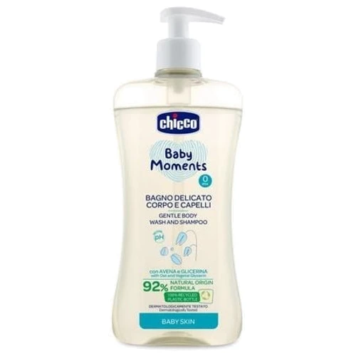 Нежный гель-шампунь Chicco Baby Moments для тела и волос 500 мл (10594.00)