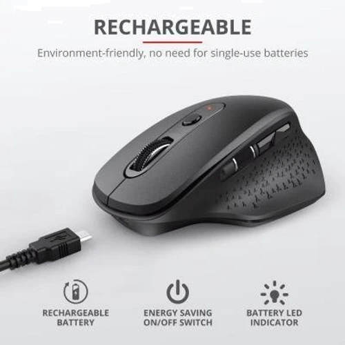 Мышь Trust Ozaa Rechargeable Black (23812) фото 9