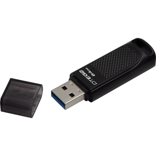 USB-флешка Kingston 64GB DataTraveler Elite G2 USB 3.1 Metal Black (DTEG2/64GB): Объем памяти 64 GB
