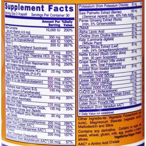 NOW Foods Adam Men's Multiple Vitamin Tablets 60 tabs: Тип мультивітаміни