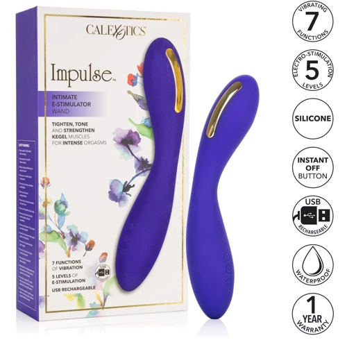 CalExotics Impulse Estim Wand электростимулятор с вибрацией, 14.5x3.75 см