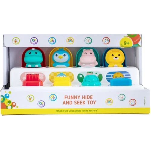 Развивающая игрушка Baby Team Забавные прятки (8618): Назначение игрушки Сенсорные навыки, Развитие внимания, Мелкая моторика
