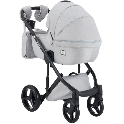 Коляска 2 в 1 Adamex Luciano jeans Q1-CZ светло-серый (624556): Возможность установки люльки есть