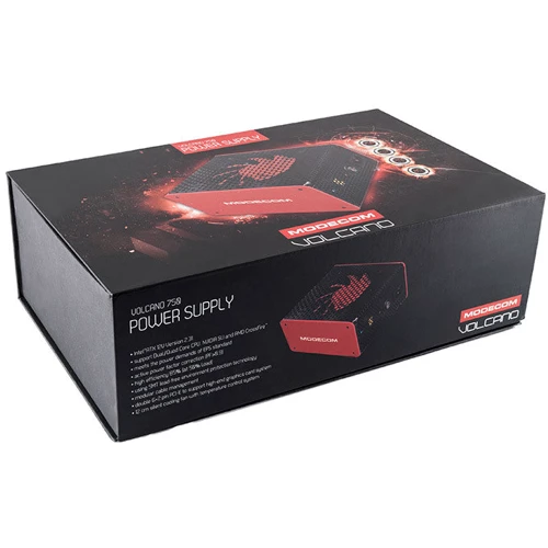 Блок питания Modecom 750W VOLCANO (ZAS-MC85-SM-750-ATX-VOLCA): КПД, % 85