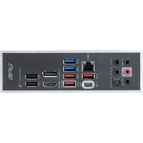 MSI MPG Z590 GAMING PLUS: Разъемы на задней панели USB 2.0, USB 3.2 Gen 1, USB 3.2 Gen 2, USB Type-C