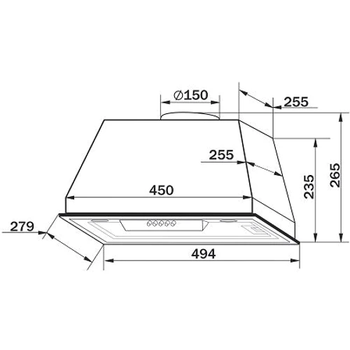 Вытяжка GRANADO Palamos 603-1000 Inox: Тип воздухоочистителя Рециркуляция, Отвод