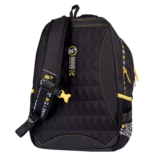 Рюкзак YES T-121 Smiley World.Black&Yellow, черный (552511): Пол ребенка Для мальчиков, Для девочек