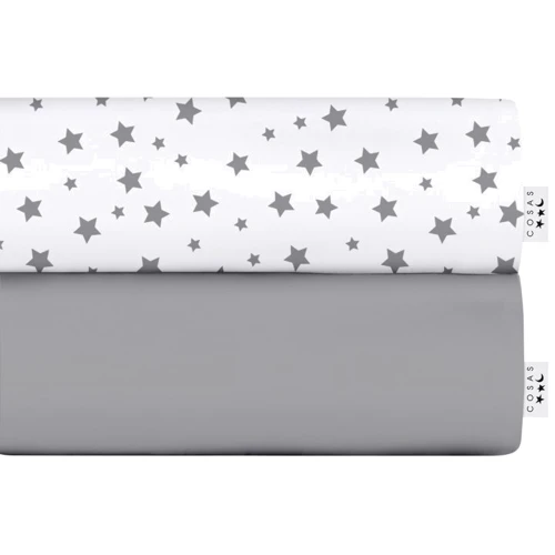 Набор простыней Cosas Grey Star Grey на резинке 2 шт. 120x60 см (SetSheet_Grey_StarGrey_120x60): Тип простынь