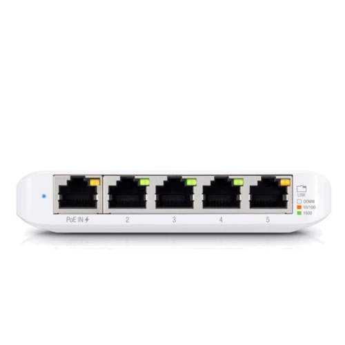 Сетевой коммутатор Ubiquiti USW-Flex-Mini: Количество портов Gigabit Ethernet (10/100/1000) 5