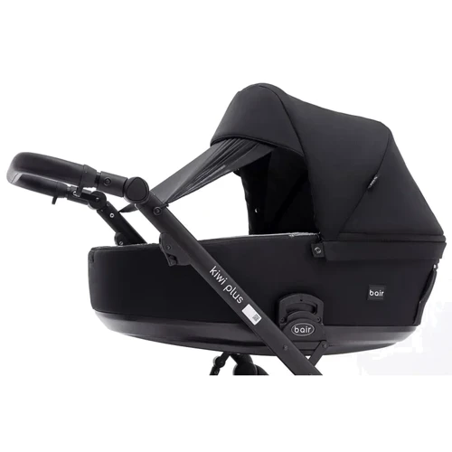 Коляска универсальная 2 в 1 Bair Kiwi Plus Soft BKP-452 черный (680905): Материал колес полиуретан