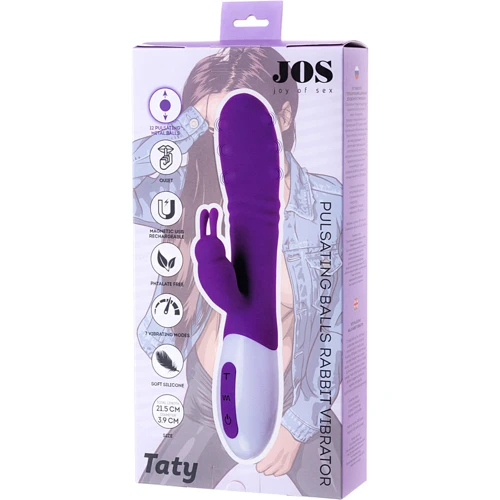 Вибратор c клиторальным стимулятором Toyfa JOS Joy Of Sex Taty