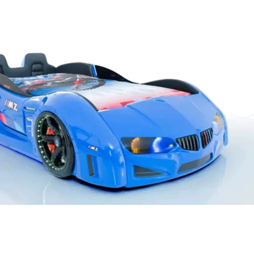 Дитяче ліжко машина BMW VIP синя: Стінка, що опускається Нет