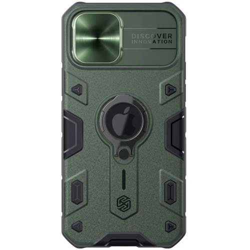 Чехол для iPhone Nillkin CamShield Armor Green for iPhone 15 Pro Max: Цвет зеленый