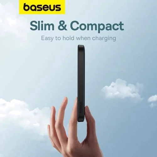 Внешний аккумулятор Baseus Power Bank 5000mAh Magnetic Wireless 20W Black (P10022107113-00) фото 11