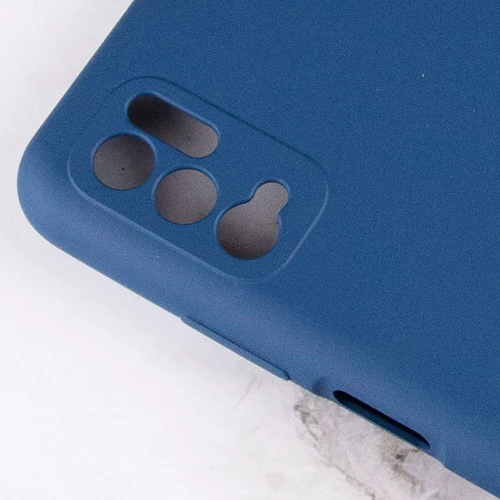 Чехол для телефонов Mobile Case Silicone Cover Shield Camera Navy Blue for Xiaomi Redmi Note 10 5G / Poco M3 Pro / Poco M3 Pro 5G: Цвет синий