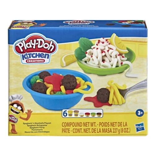 Игровой набор массы для лепки Hasbro Play-Doh Кухонные принадлежности (E7253_E8680 PD SPAGHETTI N MEATBALLS PLAYSET)