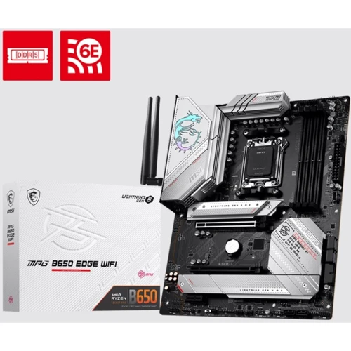 MSI MPG B650 EDGE WIFI: Оперативна пам'ять 4xDDR5 6000+ МГц, до 192 ГБ