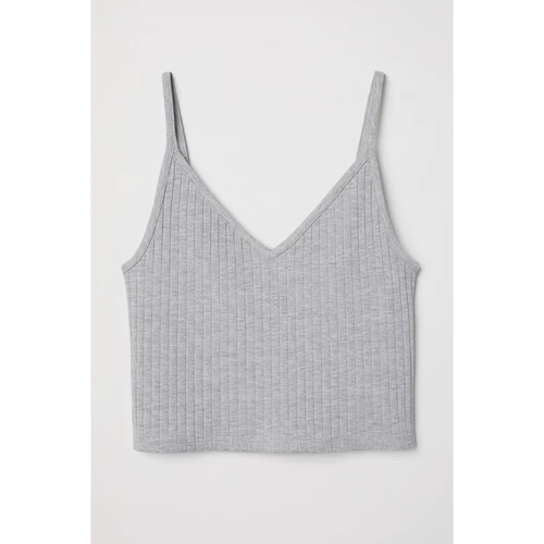 Топ H&M 4088750 S серый
